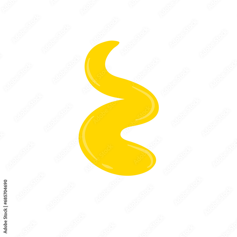 Yellow cheese sauce splashes Yellow cheese sauce splashes