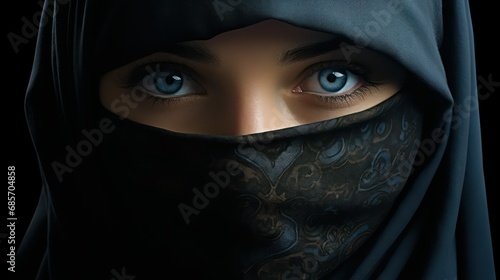 woman with hijab photo
