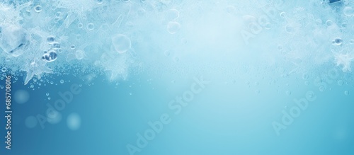 Chilly blue backdrop Copy space image Place for adding text or design