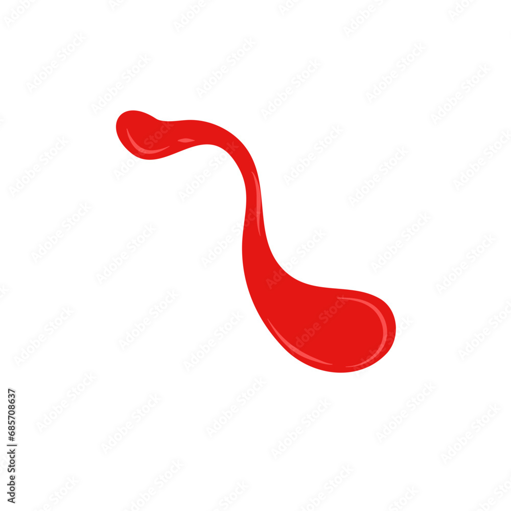 Red tomato sauce ketchup stains and smears Red tomato sauce ketchup stains and smears