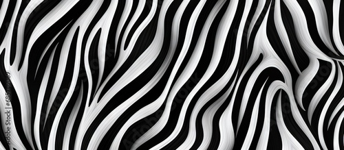 Abstract zebra pattern printed seamlessly Copy space image Place for adding text or design photo