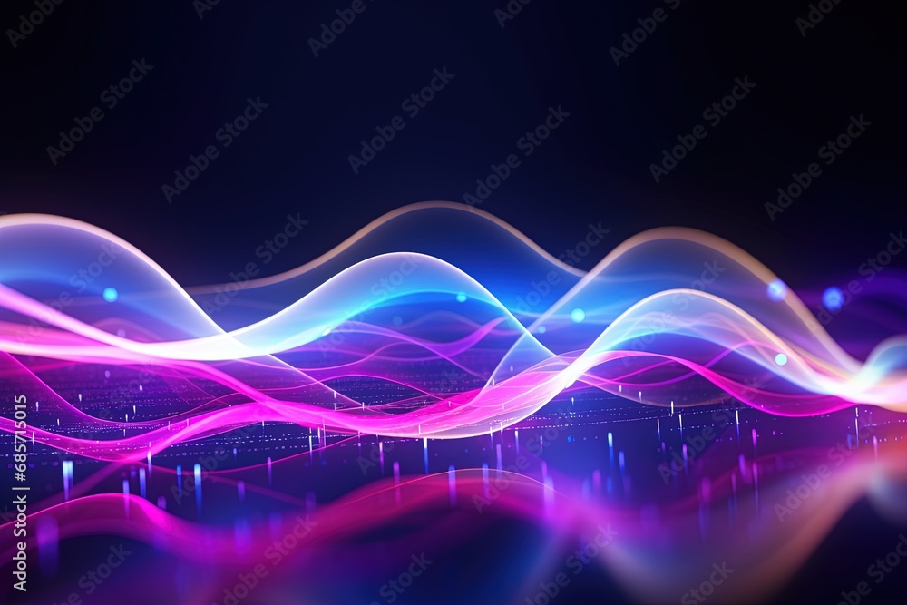 abstract futuristic background with pink blue glowing neon moving high speed wave lines and bokeh lights. Data transfer concept Fantastic wallpaper abstract futuristic background with pink blue glowing neon moving high speed wave lines and bokeh lights. Data transfer concept Fantastic wallpaper