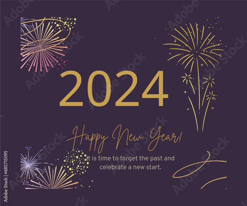 New Year design and vector art poster, banner, flyer, background