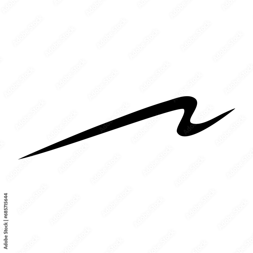 Set of hand drawn lines brush lines underline Set of hand drawn lines brush lines underline