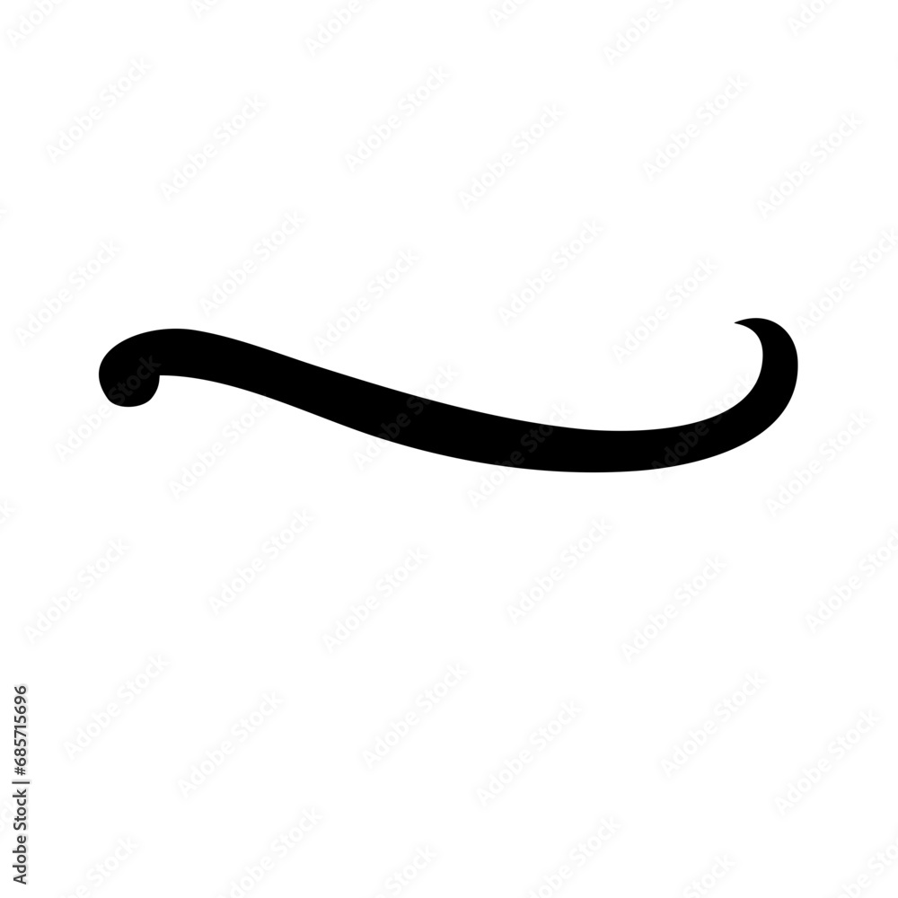 Set of hand drawn lines brush lines underline Set of hand drawn lines brush lines underline