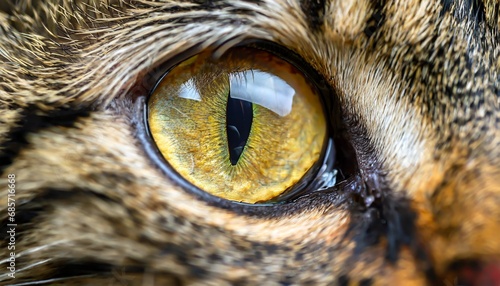 eye of a feline predator animal close up macro photography