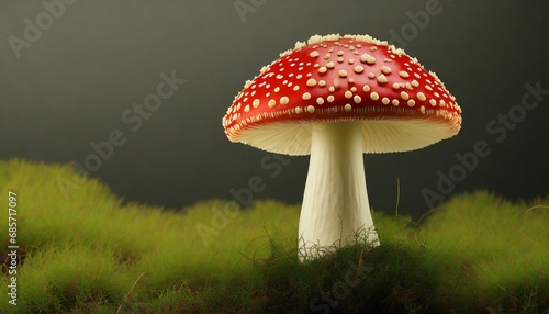 fly agaric mushroom hd 8k wallpaper stock photographic image