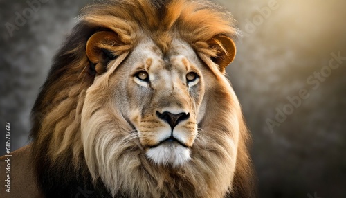 portrait of a king lion