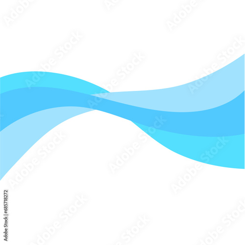 Abstract Water wave vector illustration background design