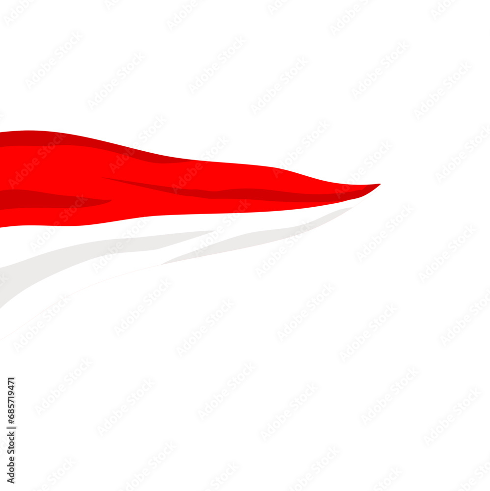 Wave flag Indonesia Wave flag Indonesia