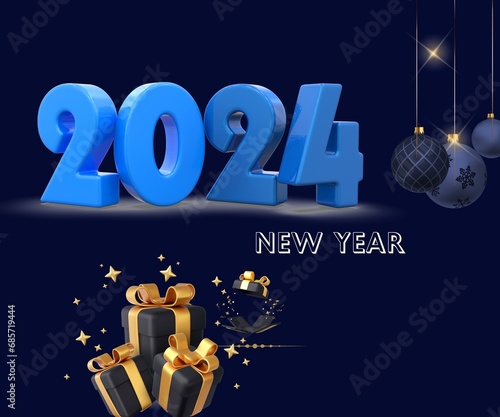 New Year design and vector art poster, banner, flyer, background
