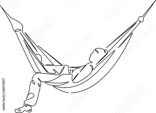 girl in a hammock