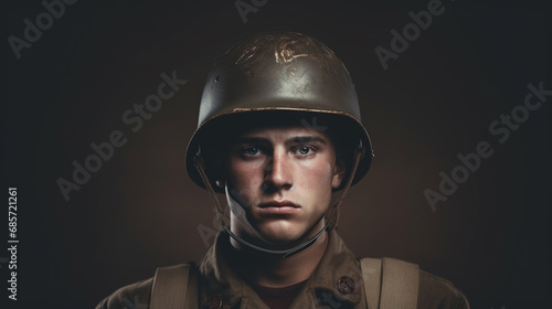 Portrait of a soldier from the Second World War © frimufilms