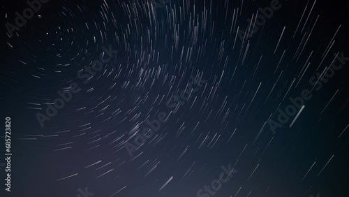 time lapse of the night starry sky photo
