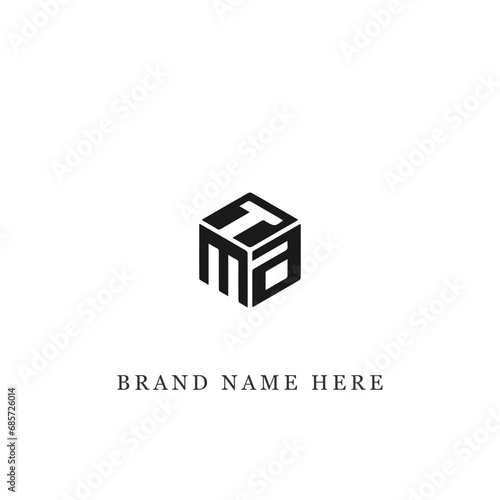 TMA logo. T M A design. White TMA letter. TMA, T M A letter logo design. Initial letter TMA linked circle uppercase monogram logo.