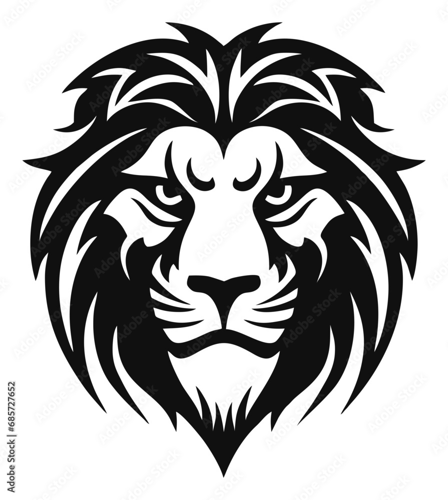lion head tattoo logo
