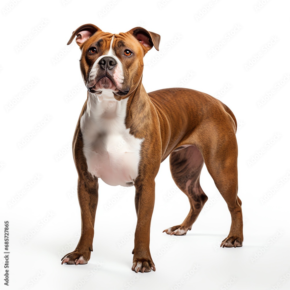 a brown and white dog