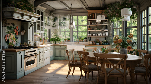 interior of a kitchen