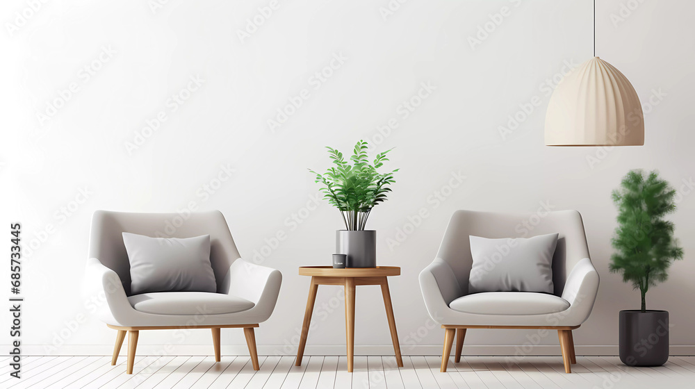 A living room with a chair A living room with a chair
