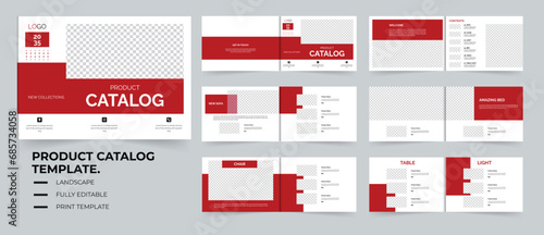 product catalog or landscape catalog layout design 12 pages 