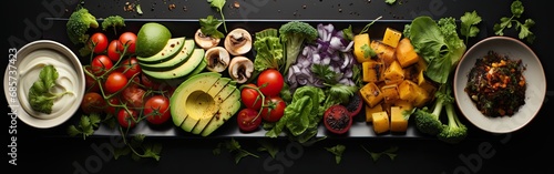 Farm-Fresh Vegetable Showcase  Banner of Colorful Produce