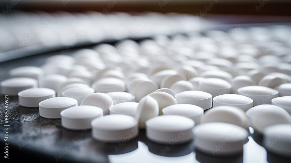 pharmaceutical industry, medicine pills are filling in the bottle on production line machine conveyor at the medical factory. selective focus. pharmaceutical industry, medicine pills are filling in the bottle on production line machine conveyor at the medical factory. selective focus.