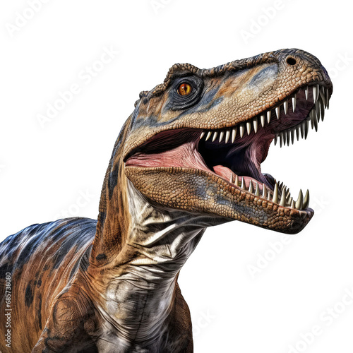 Dinosaurs from the prehistoric planet Trule on a white or transparent background 