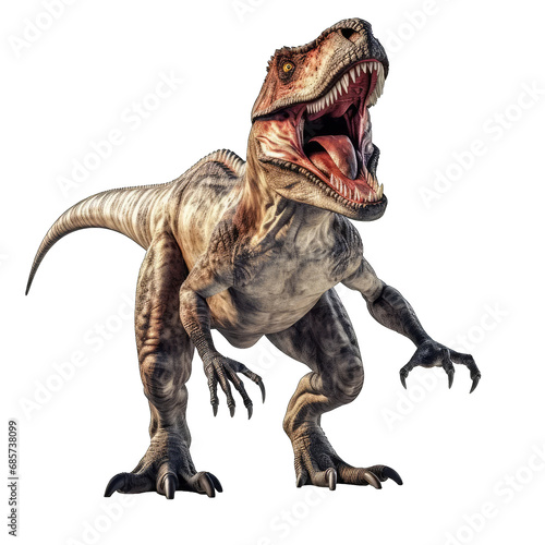 Dinosaurs from the prehistoric planet Trule on a white or transparent background  © XYNature