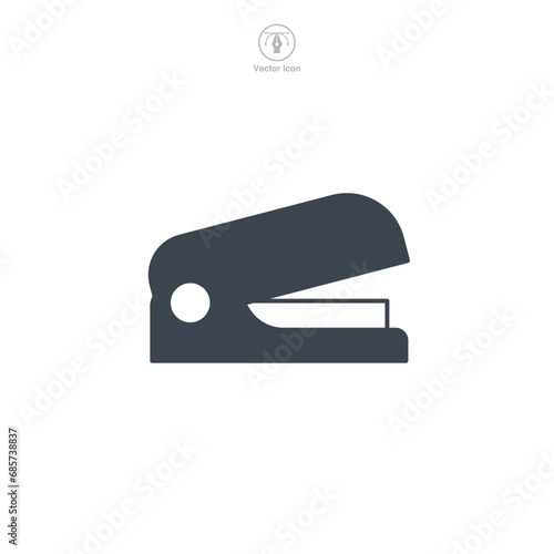 Stapler Icon symbol vector illustration isolated on white background