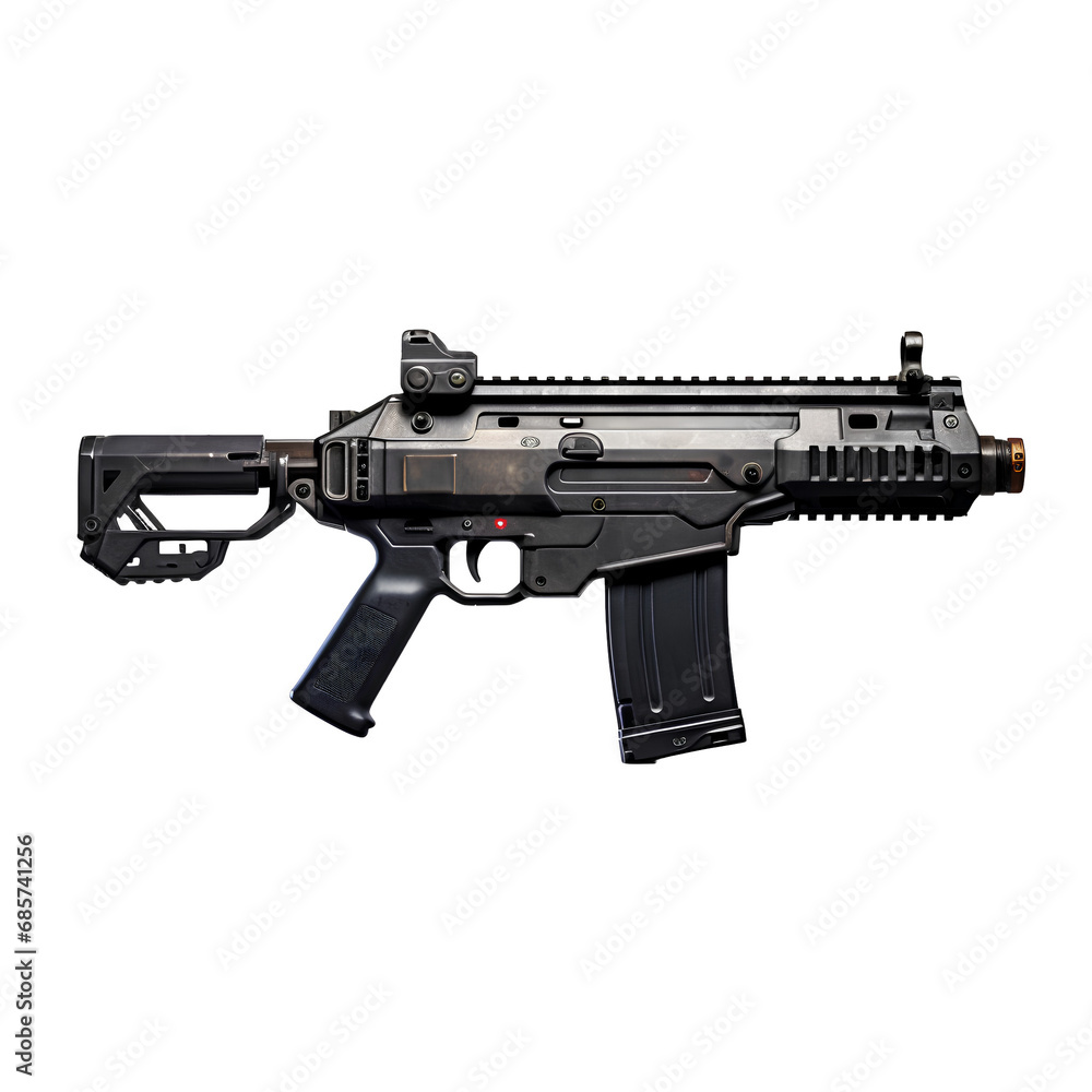 Rifle for use in war on transparent background PNG