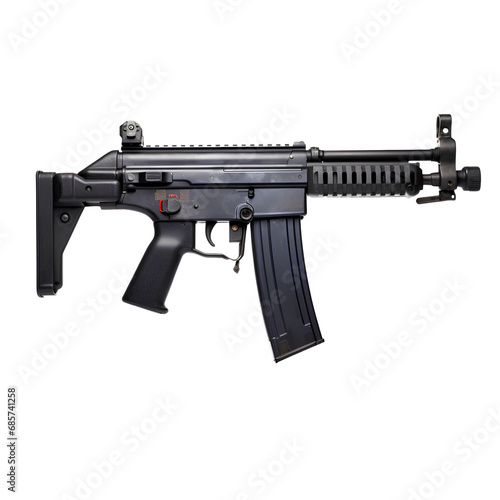 Rifle for use in war on transparent background PNG
