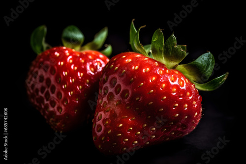 Wallpaper Mural Two strawberries Torontodigital.ca