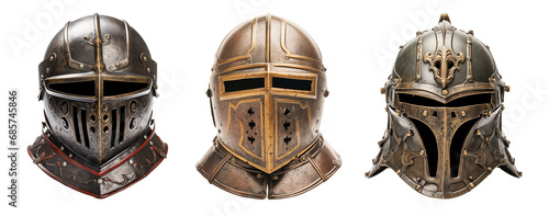 Medieval Battle Helmet Set - Transparent PNG - knight, armor, medieval