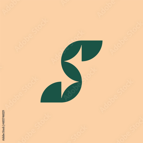 modern letter S logo