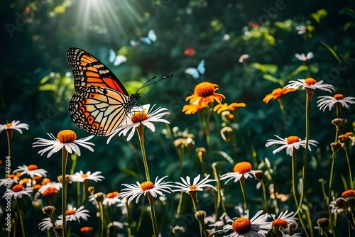 butterfly on a flower © areeba