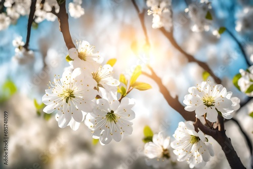 blooming cherry tree