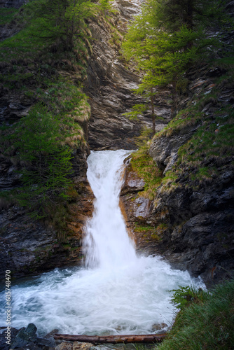 Une Cascade du Val Varaita  Pi  mont  Italie