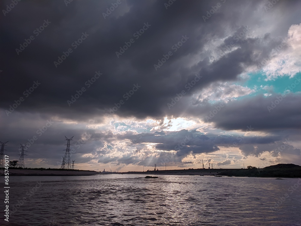 clouds over the river clouds over the river