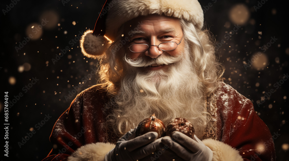 Happy Santa Clause .smiling santaclause ,merry christmas,ai generative ,AI