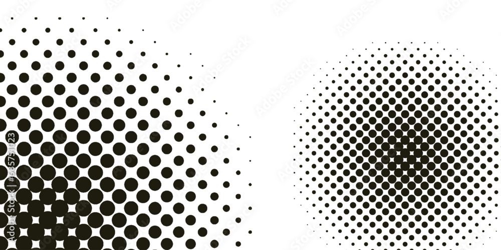 Halftone dotted background. Halftone effect vector pattern. 