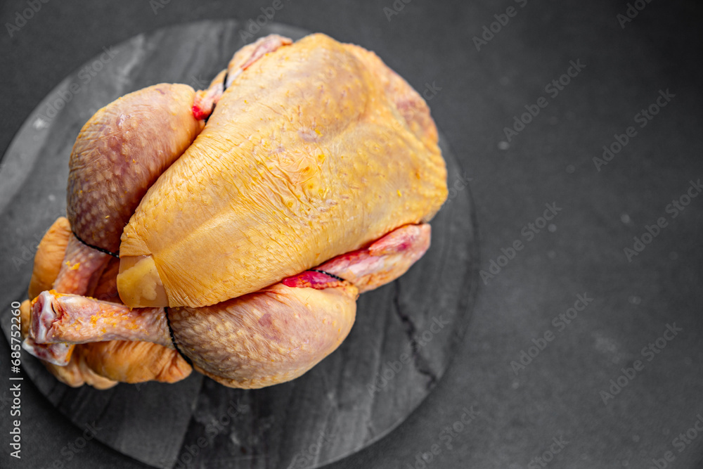 whole chicken raw meat farm product organic meat bio healthy eating cooking appetizer meal food snack on the table copy space