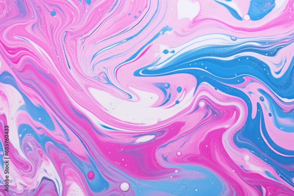 Multicolored Liquid marble background. Paint color pattern. Generate Ai - obrazy, fototapety, plakaty 