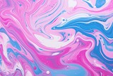 Multicolored Liquid marble background. Paint color pattern. Generate Ai