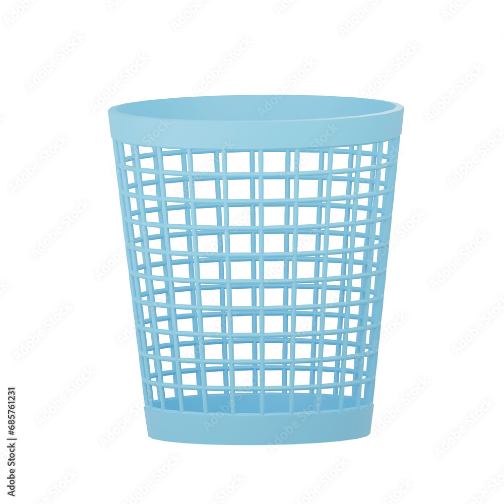 Waste Basket 3d Icon Illustration