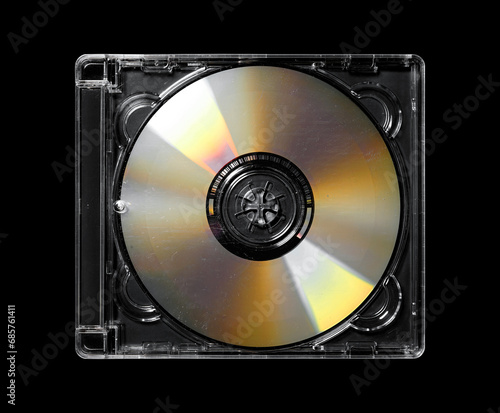 super jewel case with cd inside. cd box mockup template isolated photo