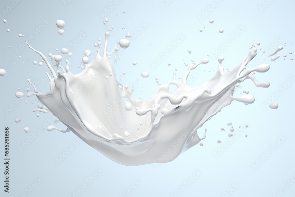 Milk Splash and drops