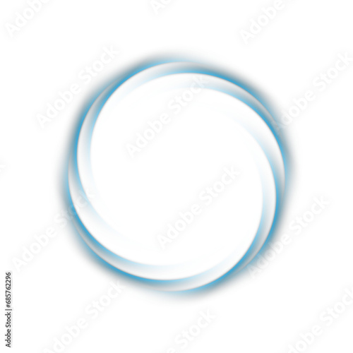 Light blue Swirl. Curve light effect of blue line. Luminous blue spiral. Element for your design  advertising  postcards  invitations  screensavers  websites  games. PNG.