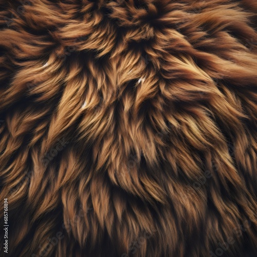 close up of a bear fur