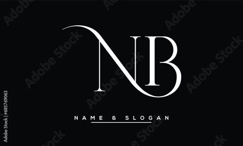 NB,  BN,  N,  B  Abstract  Letters  Logo  Monogram