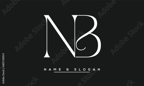 NB,  BN,  N,  B  Abstract  Letters  Logo  Monogram